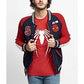 Spiderman Varsity Navy and Red Full-Snap Fleece Jacket – Recreated Edition