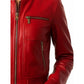 Charlotte Leather Red Jacket - Women Leather Jacket Red