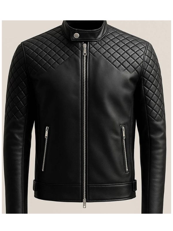 Ollie Black Leather Jacket – Men’s Premium Black Leather Jacket
