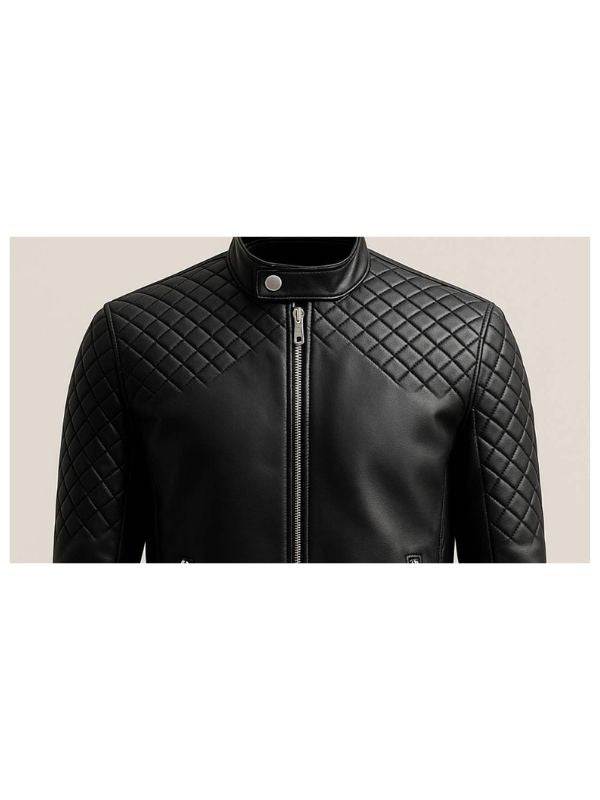 Ollie Black Leather Jacket – Men’s Premium Black Leather Jacket