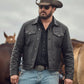 Yellowstone Rip Wheeler Black Leather Jacket