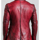 Theo Red Leather Blazer – Leather Blazer for Men Red