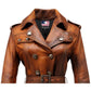 Vintage Leather Coat For Women