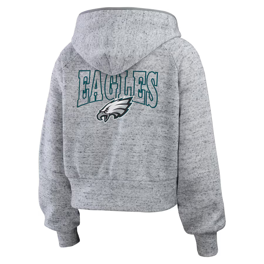 Philadelphia Eagles Grey Zip-Up Hoodie (Recreated Edition)